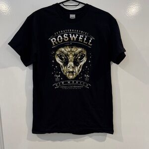 Gildan Black Roswell Extraterrestrial Tee